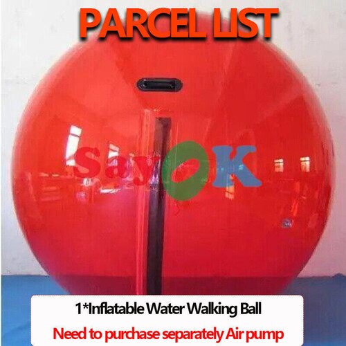 2M Water Walking Roll Ball Ball Inflatable Zorb Ball Soccer Bubble PVC Air Pump - Picture 24 of 33