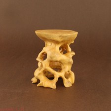 Boxwood Circle Handicraft Display Bonsai Pot Pedestal Jewel Decoration Statue