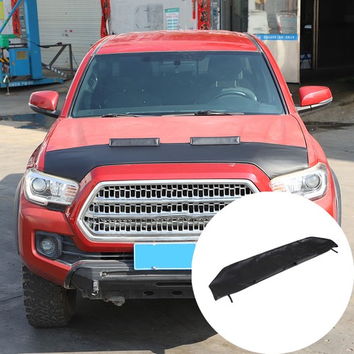 Front PU Leather Hood Cover Protector Bra Trim Cover For Toyota Tacoma 2016-23 - Picture 19 of 22