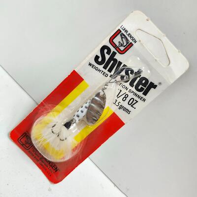 Luhr Jensen Shyster Spinner 1/8 Oz – Esche Da Pesca Vintage Bianco Punti Neri