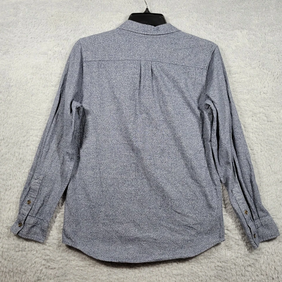 On The Byas Shirt Mens Medium Gray Cotton Long Sleeve Button Up - Imagem 2 de 4