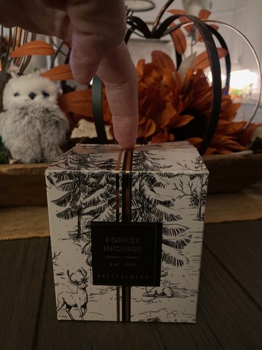 NUOVA candela stoppino ceramica fienile foresta incenso collezioni piccola vera cera 7 oz nuova con scatola - Foto 6 di 7