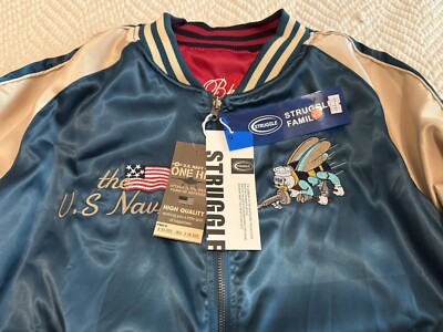 U.S. Navy Seabees Japanese Sukajan Style Embroidered Reversible