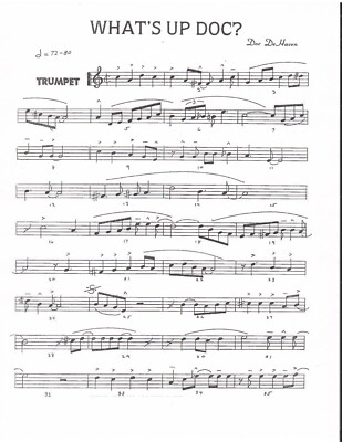 What's Up Doc Dixieland Combo/Jazz  Band Sheet Music