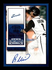 2015 Panini Contenders #34 Richard Urena Prospect Ticket  XRC Auto Red Foil