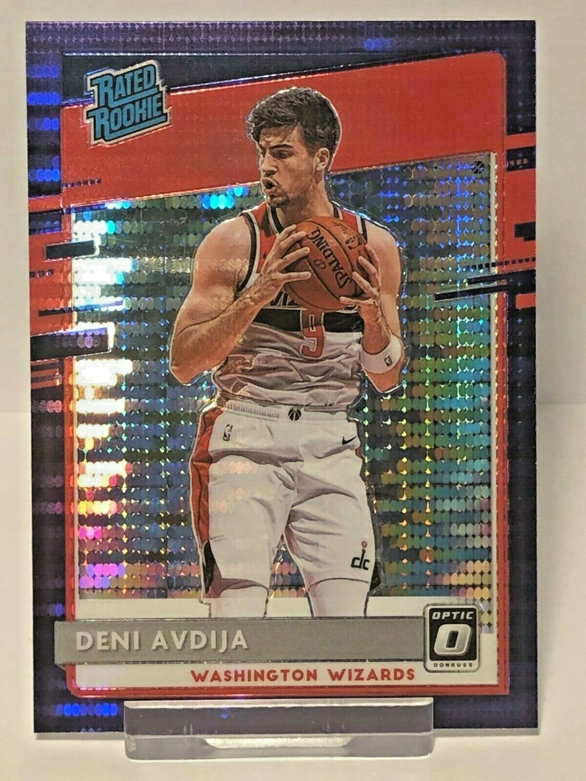 2020-21 Donruss Optic Deni Avdija #159 Rated Rookie Purple Pulsar Prizm SP