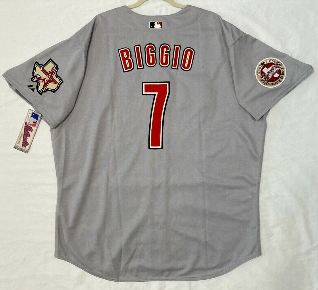 Craig Biggio Houston Astros Home White 2005 World Series Jersey Men's  (S-3XL)