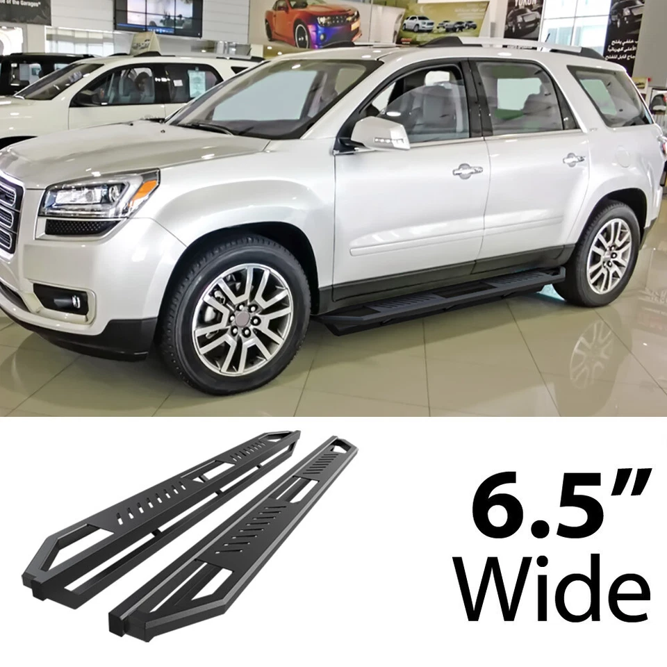 高清 Ridez 侧踏板 铝制盔甲 适合 07-17 雪佛兰 Traverse 别克飞地 — 第 2/4 张图片