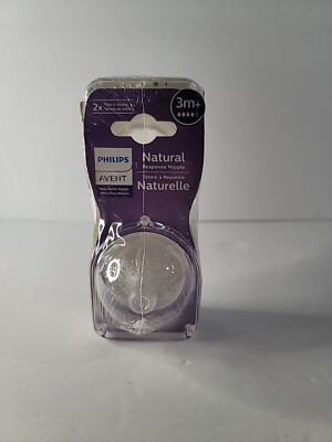 Philips Avent Natural Response Baby Bottle Nipple, 3m+ 4 Flow  Natural Nipple