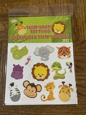 Kids Tattoos Zoo Animals