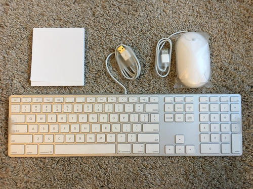 Apple Aluminum Wired USB Keyboard A1243 + Apple Mighty Mouse A1152 Set ***New*** - Picture 9 of 18