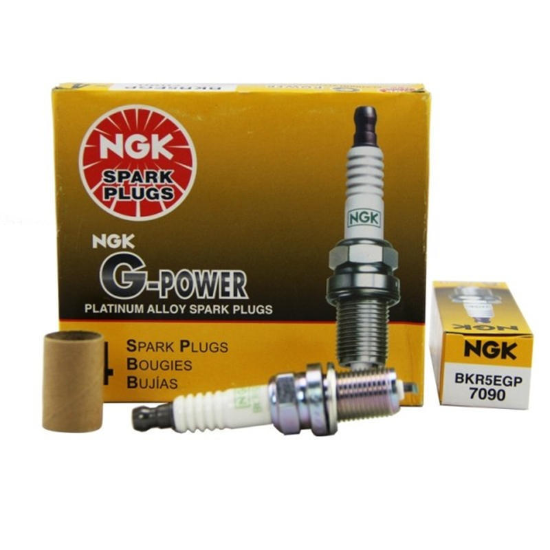 4 New NGK Platinum Power Spark Plugs BKR5EGP