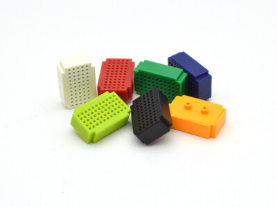 DIY Solderless Assembled 25-Hole Mini Bread Board  Multi-colored (1 Set)