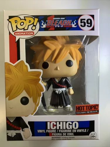 Funko Pop! Bleach - Ichigo Kurosaki #59 Hot Topic Exclusive Pre Release -Vaulted