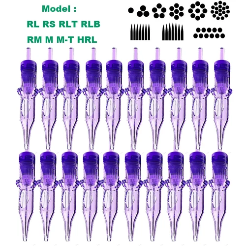 Mast Pro Tattoo Cartridge Needles For Rotary Pen RS,HRL,M,M-T,RL,RLB,RLT,RM × 20 - product listing photo