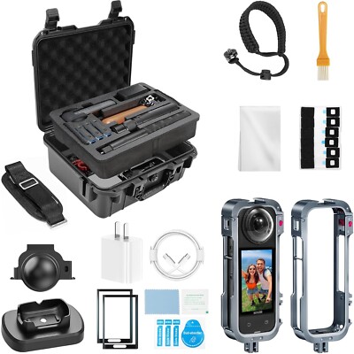 Professional Insta360 X4 Camera Bundle with Hard Case & Essential Accessories