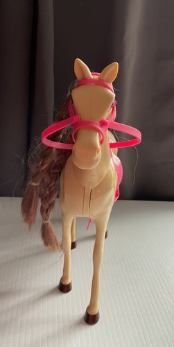 Toy Horse Pink Saddle Barbie Doll Size - Picture 6 of 8