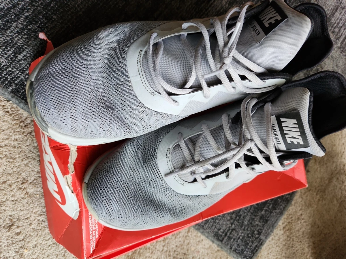 Size 13 Nike Air Max Infuriate 3 Low Wolf Grey Black eBay
