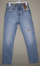 Levi's Women's 501 High-Rise Straight Jeans 150 She's Crafty W25 L30 NWT