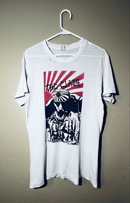 Vtg The Clash Kamikaze T shirt rare 70s Rising Sun | eBay