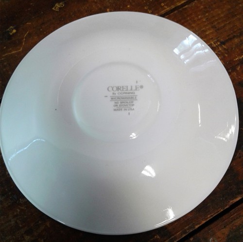 CORELLE CALLAWAY IVY GREEN & WHITE COFFEE CUP & SAUCER 8 PIECE SET CORNING WARE  - Picture 7 of 8