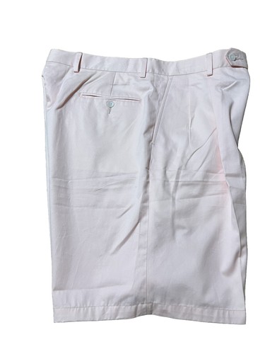 Pantalones cortos plisados rosa claro Peter Millar para hombre talla 35R - Imagen 9 de 9