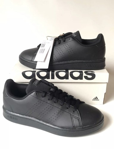 Adidas Advantage Base Triple Black Mens Shoes Athletic Sneakers GW9284 Multi Sz - Picture 8 of 14