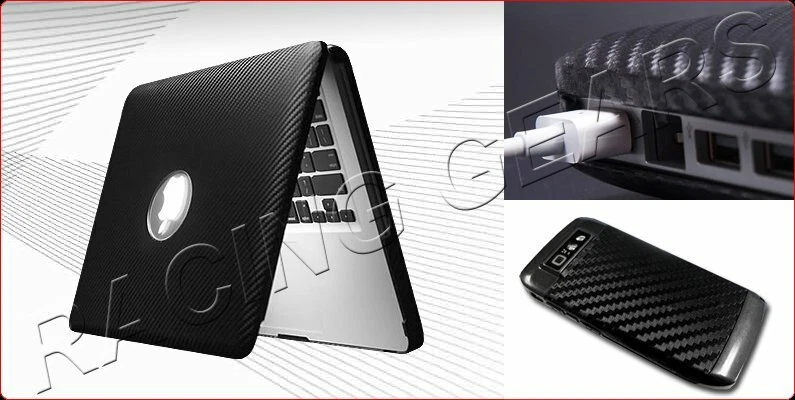 Para Acura Honda 60" x 50" Flexible Fibra de Carbono Vinilo Envoltura Rollo Hoja Calcomanía Foto 3 de 4