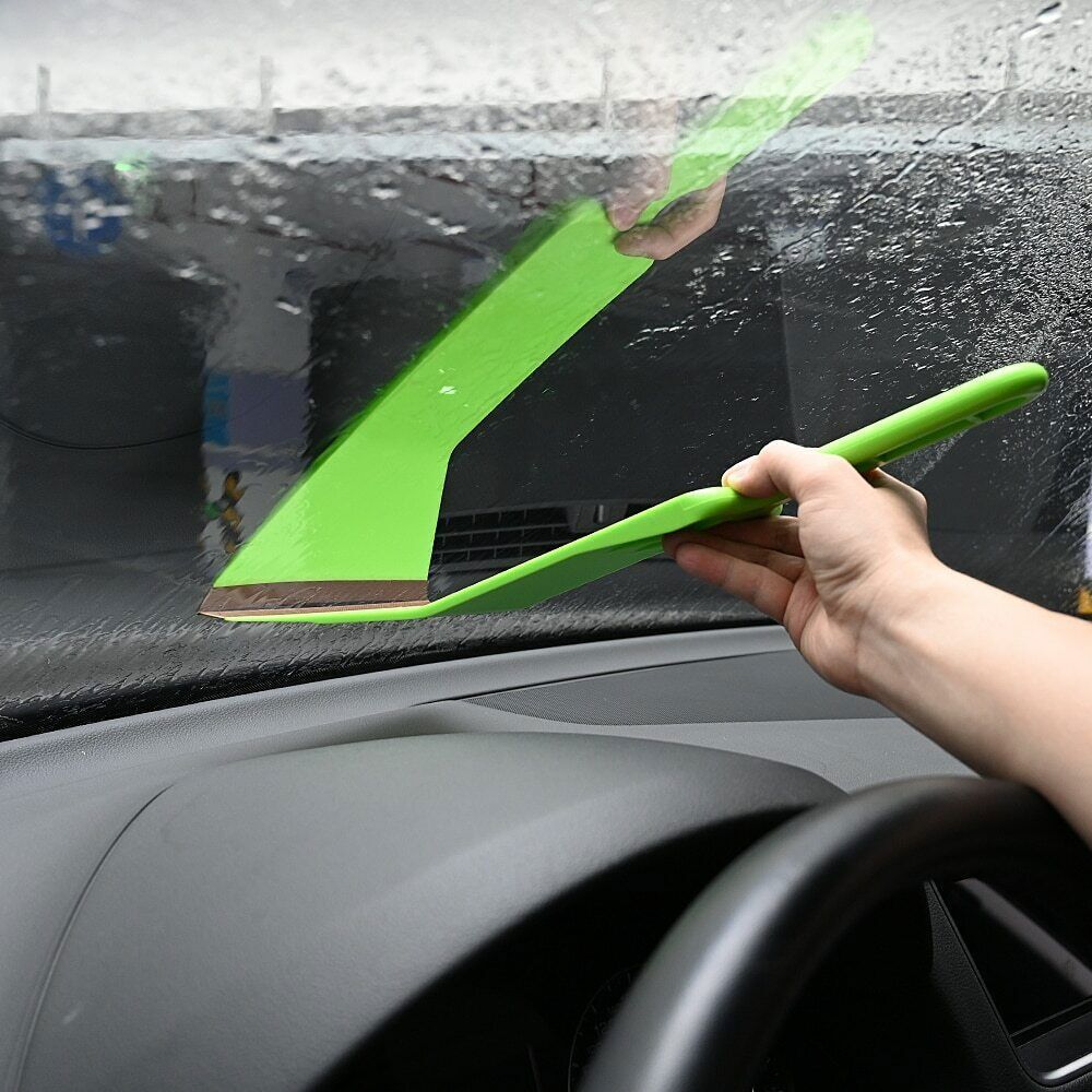 EHDIS Bulldozer Squeegee Tool – Long-Handle Window Tint Installer With Rubber Edge For Car Vinyl Wrap, PPF, Film Application