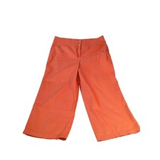 Chico's Capri Pants Women Sz 2.5 Salmon Cropped Everyday Boho Workwear