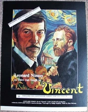 SCARCE 1978 LEONARD NIMOY Play Poster NIMOY as Theo van Gogh in VINCENT Portland