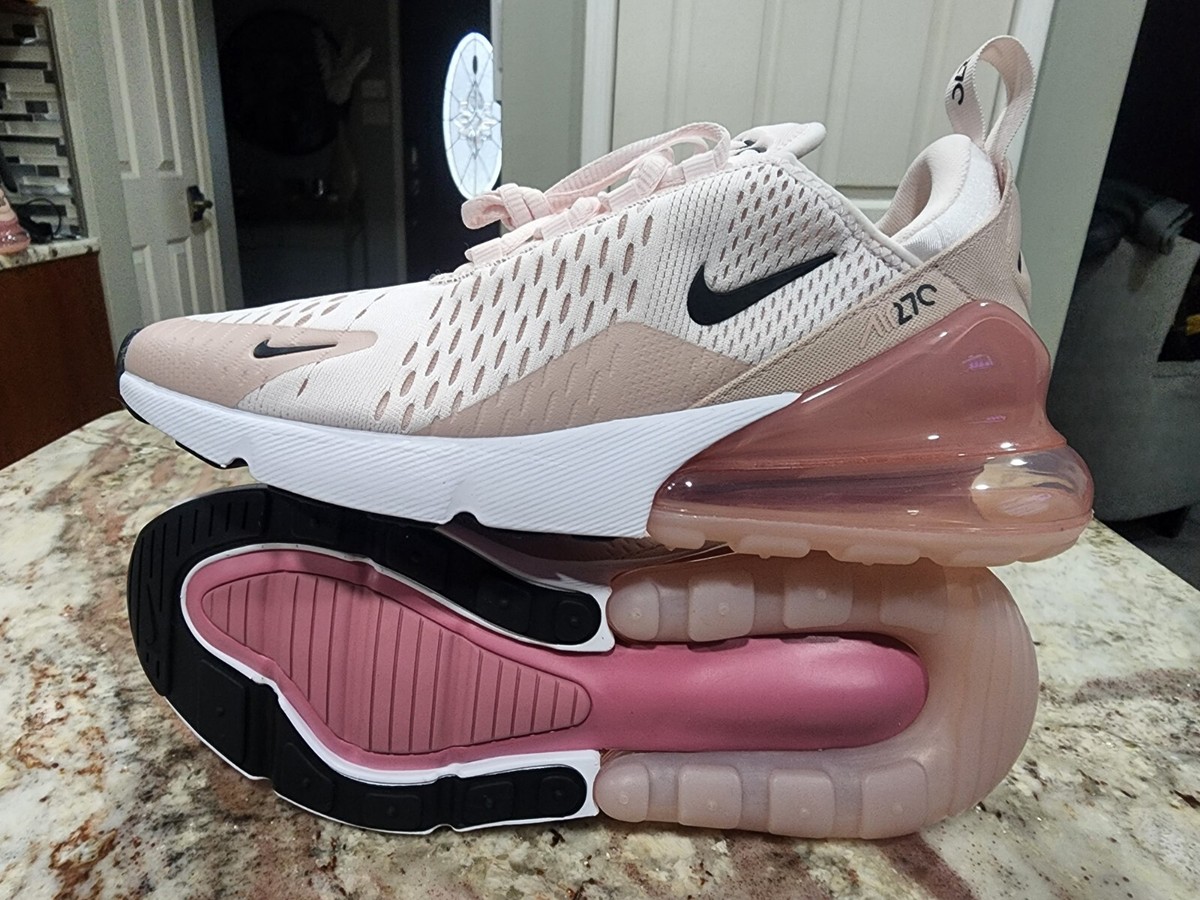 Nike Air Max 270 Light Soft Pink Women's AH6789-604 Black Nike Air Max 270 Light Soft Pink Women's AH6789-604 Black