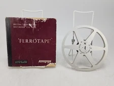 Vintage Ferrograph Metal Reel To Reel Tape Take-Up 7" 1/4" Box AS IS #3