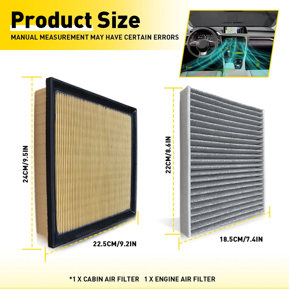 FILTRO DE AIRE CABINA CARBÓN LEXUS OEM 2016-2022 RX350 / RX350L 87139-YZZ93 M Foto 3 de 4