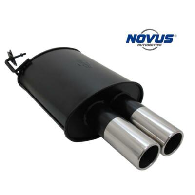 Novus Sportauspuff A2852E76SR - Doppel-Endrohr 2x76mm Für Audi A3, Golf VI, Scirocco