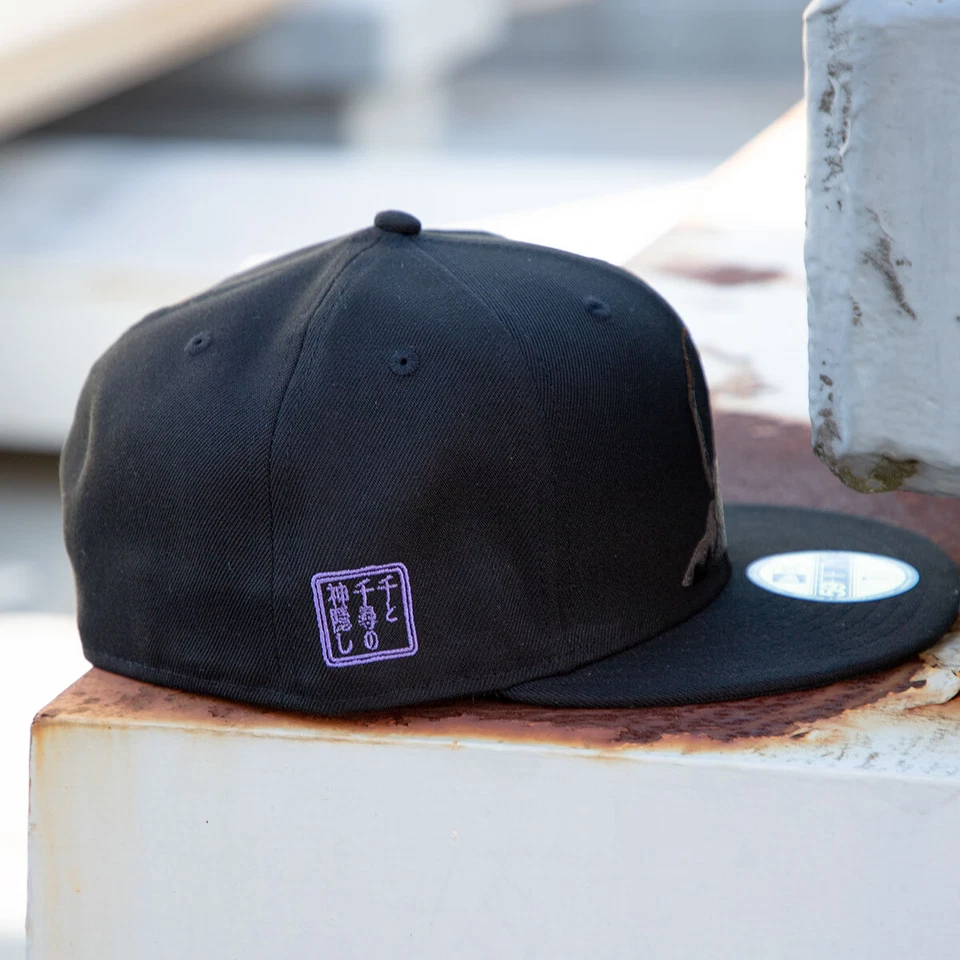 PRE New Era Cap 59FIFTY x Studio Ghibli Spirited Away Black Cap Size 7-8 Japan - Image 4 of 4