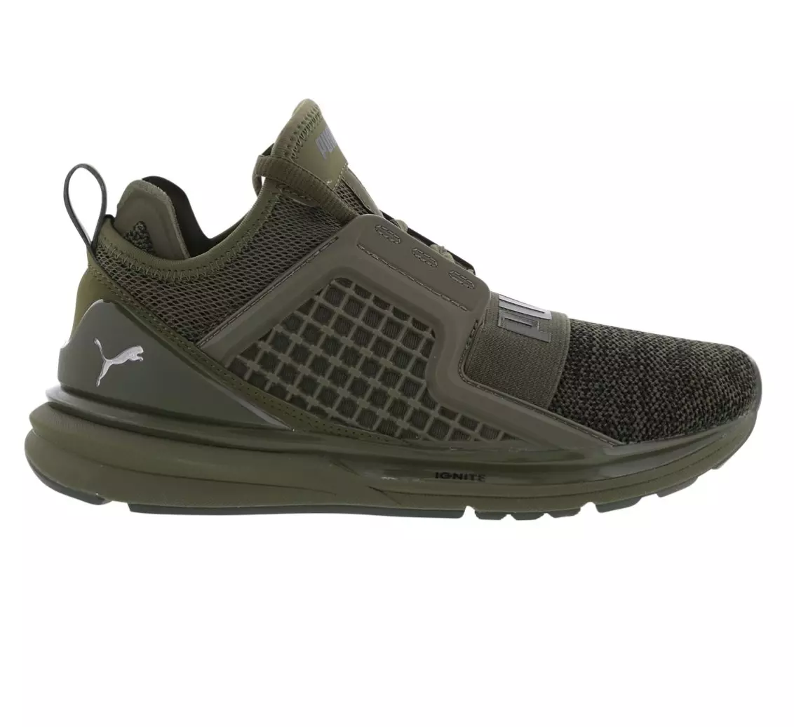 PUMA IGNITE LIMITLESS KNIT JR Green Trainers 190064 03 | eBay