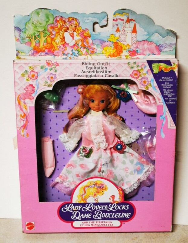 Panoplie Lady Lovely Locks Dame Boucleline tenue équitation pour décor de vitrine vintage
