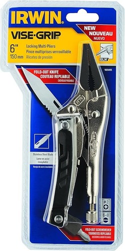 Irwin Vise Grip 6 pollici acciaio naso lungo bloccaggio pinze multiutensile spedizione gratuita - Foto 2 di 4