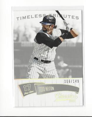 2014 Classics Timeless Tributes Silver #130 Todd Helton Rockies /149 