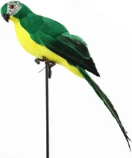 Artificial Parrot Home Fake Garden Feathered Feather Bird Home Ornament Decor