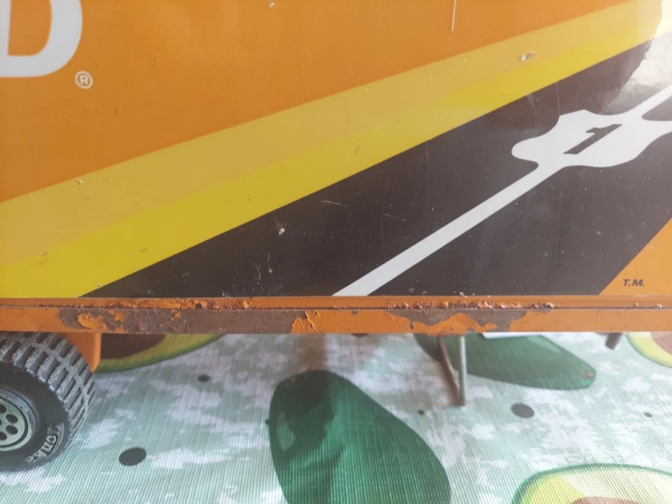 ¡Semirremolque Tonka 1978 Allied Van Lines caja naranja vintage! Foto 4 de 4