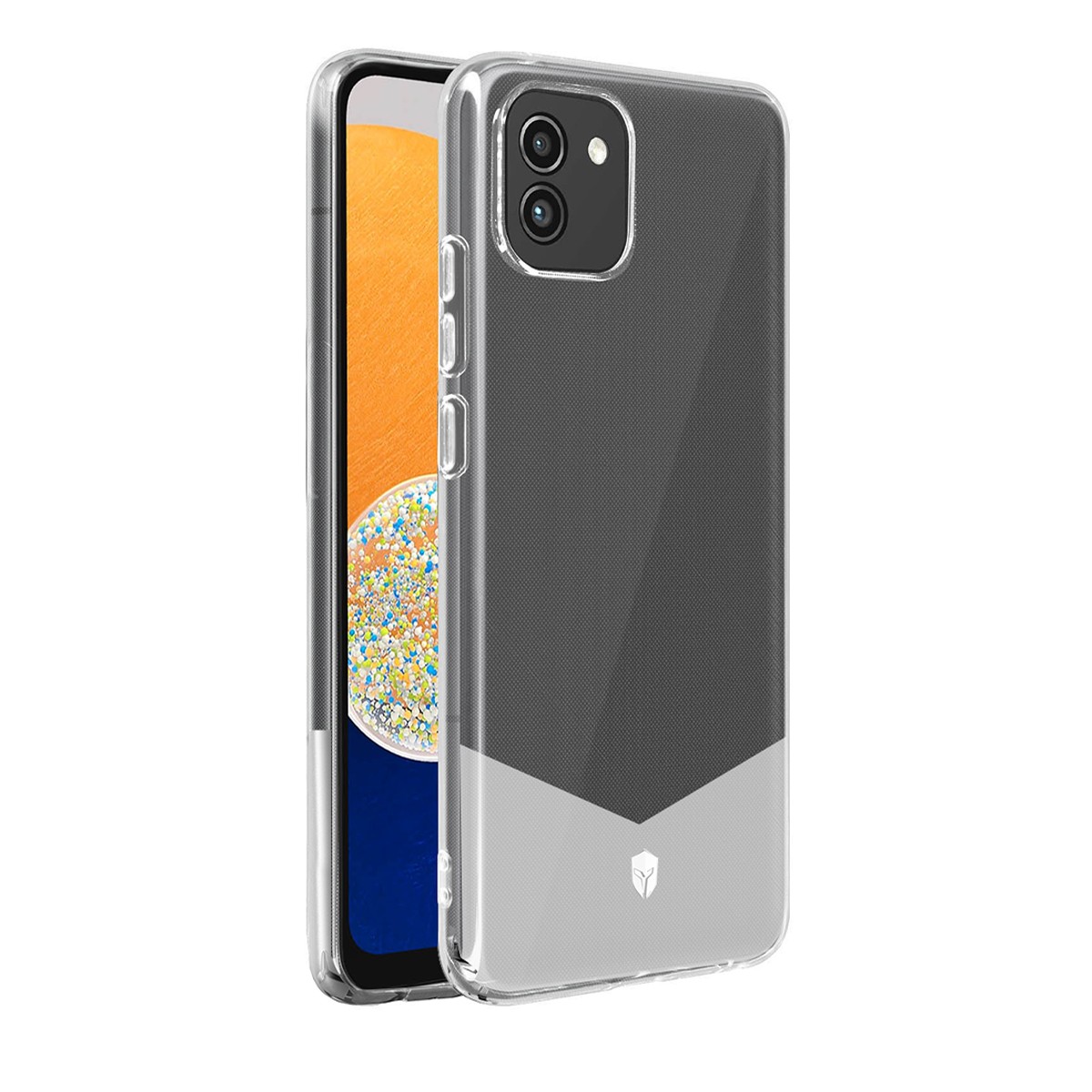 Coque renforcée Galaxy A03 Pure Modèle 1m antichoc dos transparent - 2