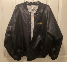 Vintage Rare Hartwell USA STUDEBAKER Jacket Black w/Yellow Lettering XL EUC