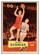 1957 TOPPS # 13 DOLPH SCHAYES NATIONALS EX-MT SET BREAK 529623 (KYCARDS)