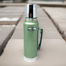 Vtg Aladdin Stanley Thermos Green No. A-944DH One Quart Made In USA VGVC