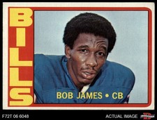 1972 Topps #114 Bob James Bills RC Fisk University 4 - VG/EX