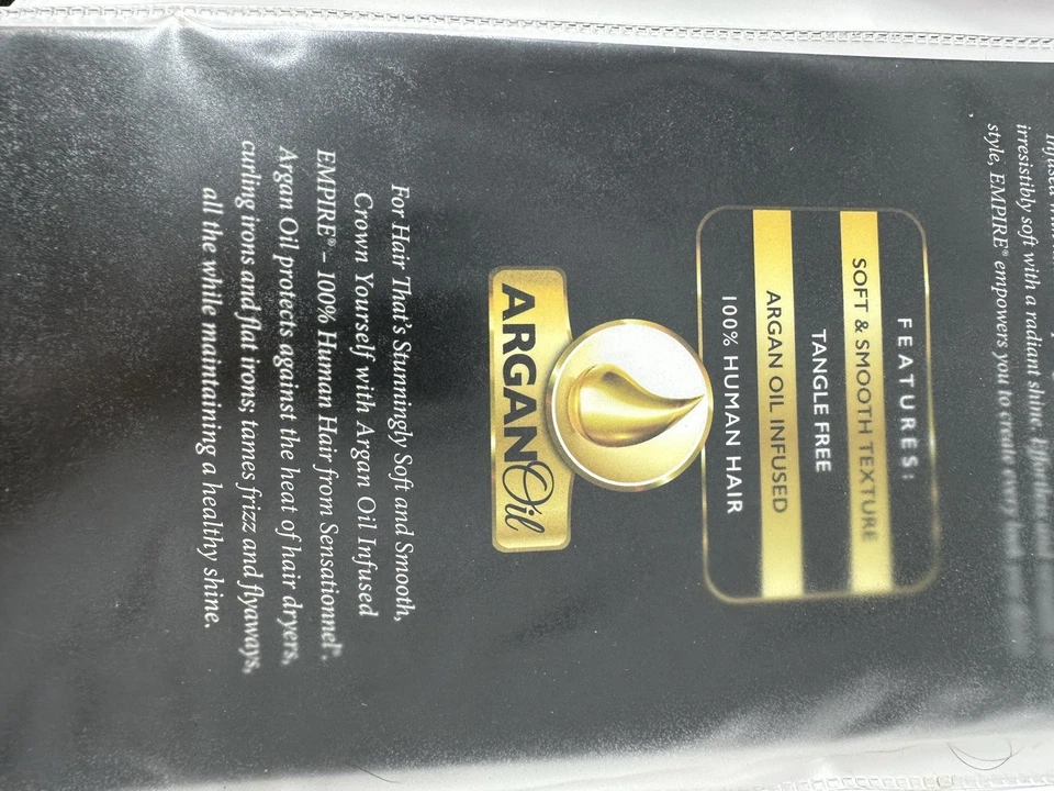 Sensationnel Empire 100% Human Hair for  BOHO Braids DEEP BULK 22" Color 1B - Image 4 of 4