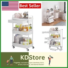 VersaStorage 3-Tier Rolling Utility Cart