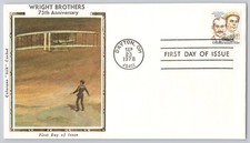 Dayton Oh Wright Brothers 75th Anniversary Colorano Silk Cachet 1978 31 Dayton Oh Wright Brothers 75th Anniversary Colorano Silk Cachet 1978 31